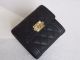 Chanel Tri-Fold Wallet in Black Calfskin Leather - A48980