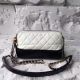 Chanel 2017 Gabrielle Leather Shoulder Bag White