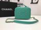 Chanel Green Cannage Pattern Cosmetic Bag A93341 - Original Design