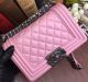 Boy Chanel Pink Sheepskin Leather Flap Shoulder Bag A67085 - Chanel Brand Keywords: Chanel, Shoulder Bag, Flap Bag, Sheepskin Leather