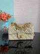 Chanel Classic Flap Shoulder Bag in Original Sheepskin Leather Beige AS2326