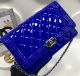 Boy Chanel WOC Mini Flap Bag in Patent Leather - A33815 Royal