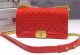 Boy Chanel Flap Shoulder Bag in Red Sheepskin Leather with Gold Hardware