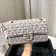 Replica Chanel Best Original Flap Bag in Twill Soft Pink A01112 with JK3965zU69