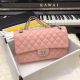 Replica Chanel Jumbo Double Flap Bag in Original Sheepskin Leather - Pink Gold A36097