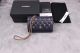 Chanel Lambskin & Gold-Tone Metal Wallet on Chain A81618 Dark Blue