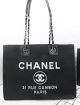 Chanel Black Canvas Tote Bag - Replica Medium A67001 with Search Keywords