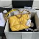 Chanel 19 Flap Bag Yellow Beads Leather AS1160