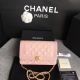 Boy Chanel WOC Flap Bag in Original Calfskin Leather - Pink