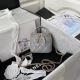 Best Chanel Original Classic Small Chain Box Handbag in Grey AP2198