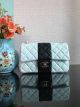 Chanel Classic Flap Shoulder Bag in Original Sheepskin Leather White and Black
