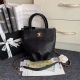 Chanel Black Calfskin and Gold-Tone Metal Shoulder Bag S0657