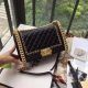 Boy Chanel Flap Bag in Original Black Leather - B67086