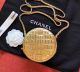 Chanel Gold-Tone Metal Calfskin Shoulder Bag AP0366 Gold