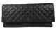 Chanel A82087 Black Sheepskin Leather Clutch