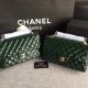 Chanel Classic Flap Bag in Original Green Leather - A1112