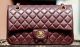 Chanel 2.55 Flap Bag in Burgundy Sheepskin Leather - A37586 Gold