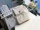 Chanel White Grained Calfskin Backpack A57571 Gold-Tone Metal