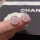 Chanel CC Logo Stud Earrings in Gold and Silver