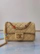 Chanel Lambskin Flap Bag with Resin & Gold-Tone Metal - AS2380 Yellow