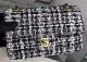 Chanel 2.55 Flap Bag in Original Black and White Fabric A1025