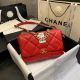 Chanel 19 Large Flap Bag in Red - AS1162
