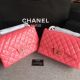 Chanel Classic Flap Bag in Original Leather - Pink