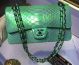 Chanel Green A1112 2.55 Series Flap Bags Snake Leather