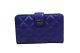 Top Chanel Matelasse Bi-Fold Wallet - Blue Original Cannage Pattern Leather