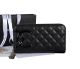 Imitation Chanel Black CC Logo Zip Around Wallet A50078