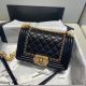 Boy Chanel Flap Bag in Black - A67085