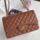 Chanel 2.55 Flap Bag in Brown Sheepskin with Gold Hardware A1112