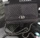 Boy Chanel WOC Flap Bag in Original Chevron Sheepskin Black