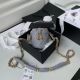 Chanel Lambskin Drawstring Bag in Grey with Gold Metal AP2330