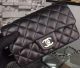Chanel Mini Flap Bag in Black Sheepskin Leather A67350 Silver