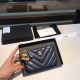 Chanel Sheepskin Leather Coin Purse - Dark Blue 2214