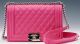 Boy Chanel Flap Shoulder Bag in Rose Sheepskin Leather with CHA6870 Design