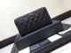 High Quality Boy Chanel Zip Around Wallet Black Cannage Pattern Silver
