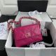 Chanel Lambskin Flap Bag with Gold-Tone Metal - AS2299 Rose