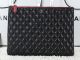 Chanel Black Sheepskin Leather Clutch Bag