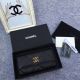 Chanel Sheepskin and Gold-Tone Metal Wallet - Black