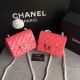 Chanel Classic Flap Mini Bag in Original Pink Leather A1115
