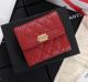 Chanel Red Calfskin Leather & Gold-Tone Metal A80734