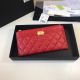Chanel Boy Chanel Pouch in Red Calfskin & Gold-Tone Metal - A81254