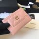 Chanel Classic Wallet in Calfskin and Gold-Tone Metal A84368 Pink