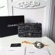 Chanel Classic Handbag with Tweed Braid and Gold-Tone Metal - A01112