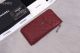 Chanel Classic Pouch in Grained Calfskin and Silver-Tone Metal - Burgundy