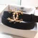Top Chanel Calf Leather Belt Wide with 30mm 56597 JK637Ml87
