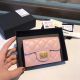Chanel Classic Wallet in Calfskin and Gold-Tone Metal A80234 Pink