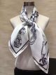 Chanel Black Line Silk Scarf
